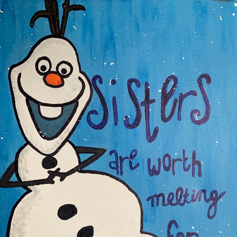 Original Canvas Wall Art, Frozen, Olaf